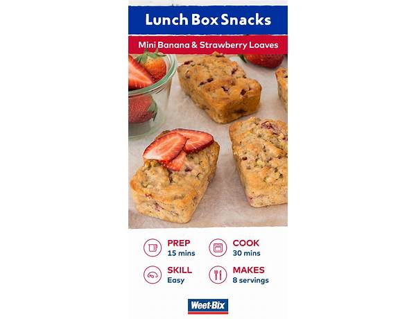 Strawberry lunchbox loaves food facts